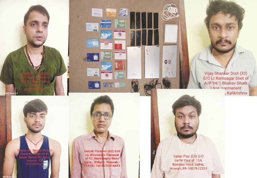 फर्जी गेमिंग वेबसाइट के माध्यम से ठगी करने वाले गिरोह का भंडाफोड़, 5 गिरफ्तार