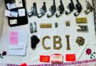 प. बंगाल: संदेशखालि में छापे के दौरान सीबीआई ने हथियार और गोला-बारूद बरामद किया
